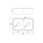 Chậu rửa chén Inox Malloca MS 1001 NEW